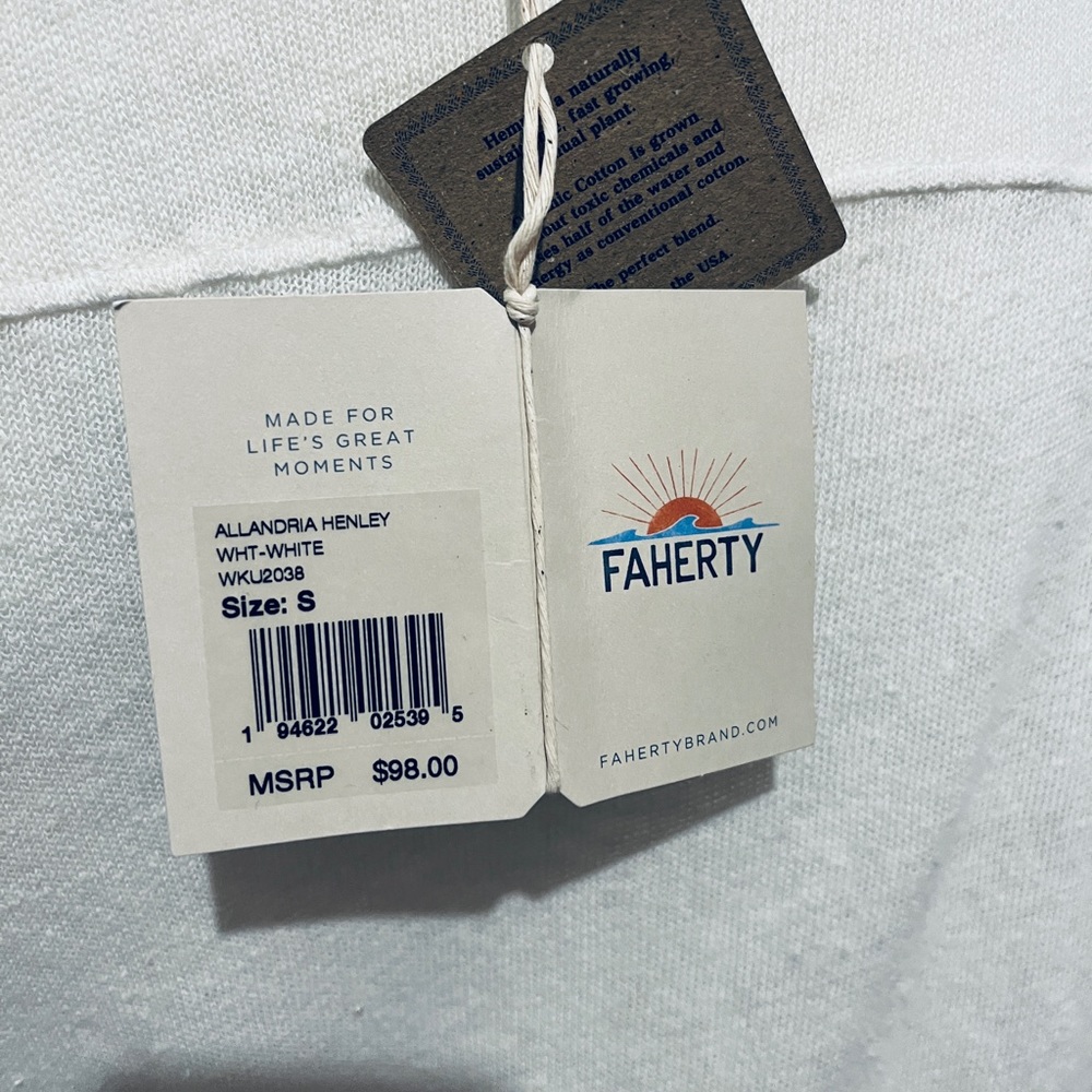 Faherty Allandria Henley. Firm price - Picture 7 of 16